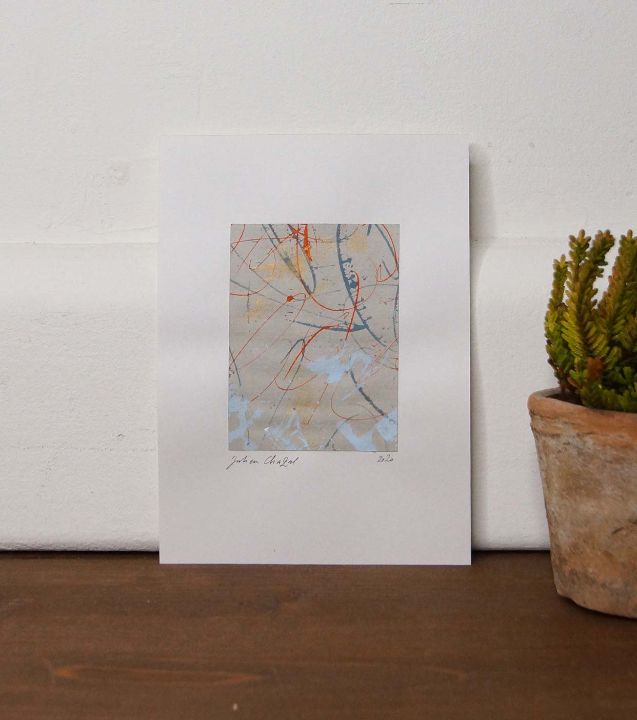 Petits papiers 13 x 18cm - fond gris 15