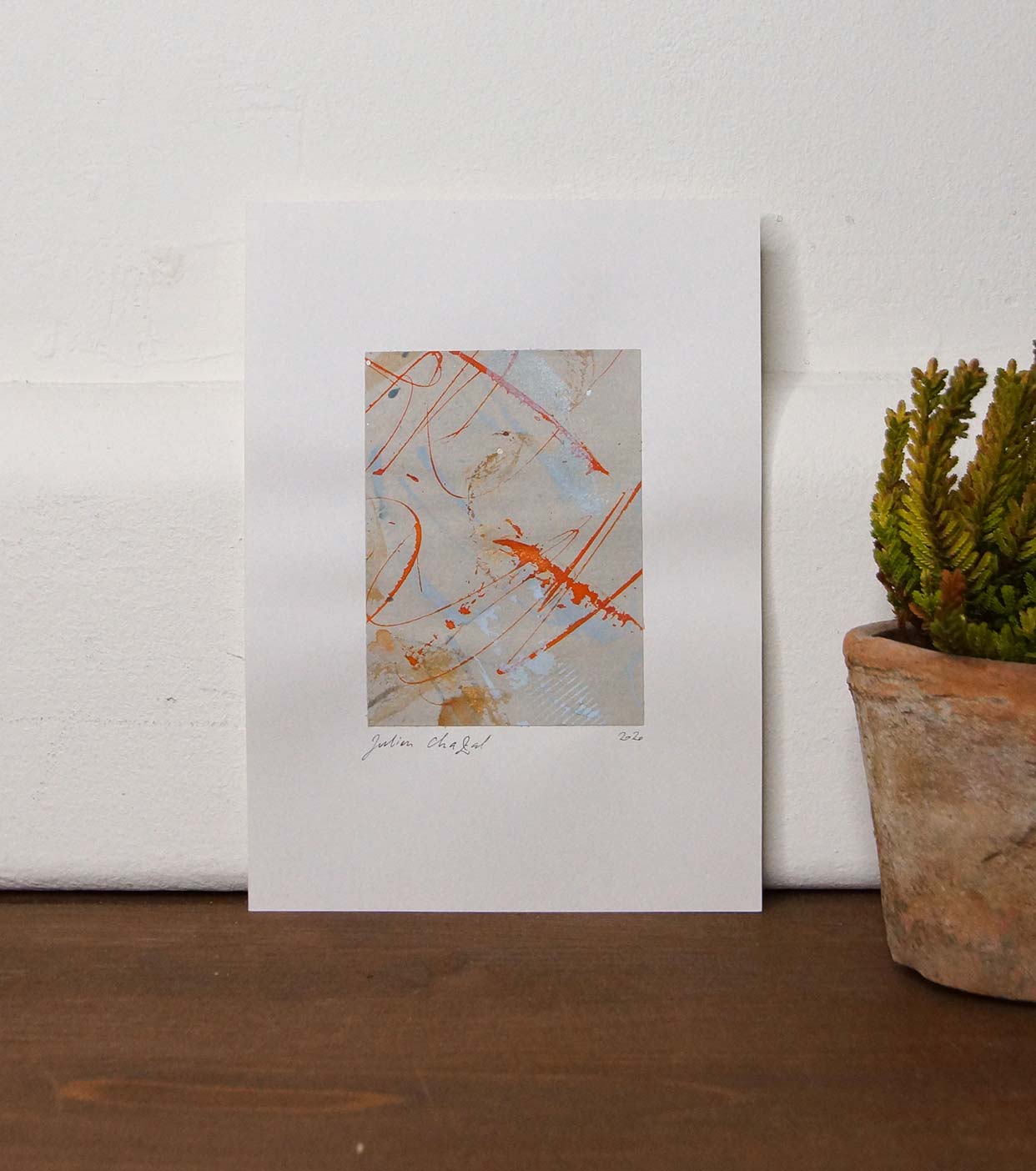 Petits papiers 13 x 18cm - fond gris 19