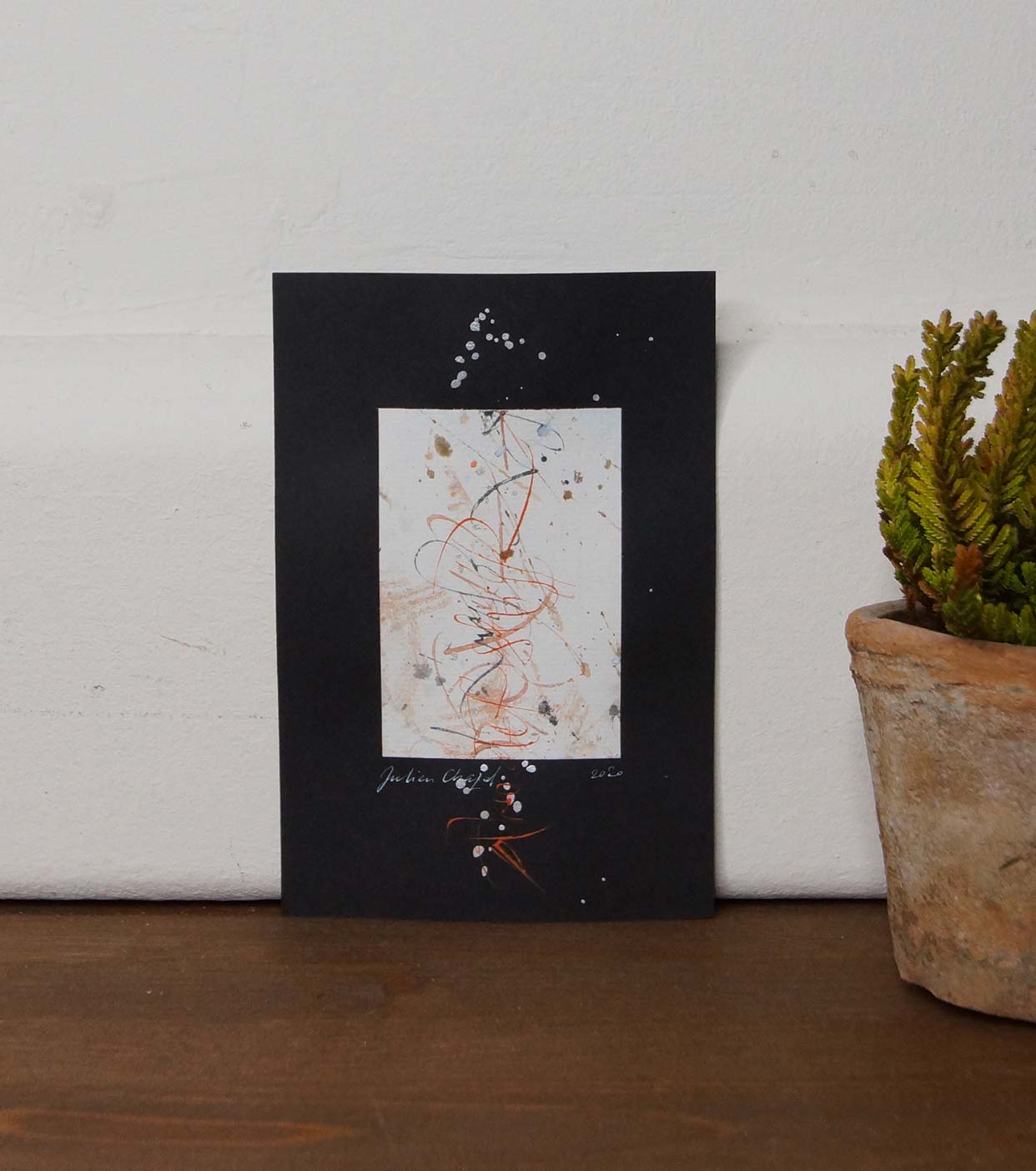 Petits papiers 10 x 15cm - fond noir 10